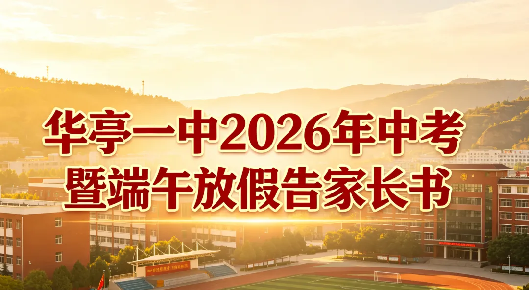 华亭一中2026年中考暨端午放假告家长书-第3张图片-四季读书网 华亭一中2026年中考暨端午放假告家长书-第3张图片-四季读书网
