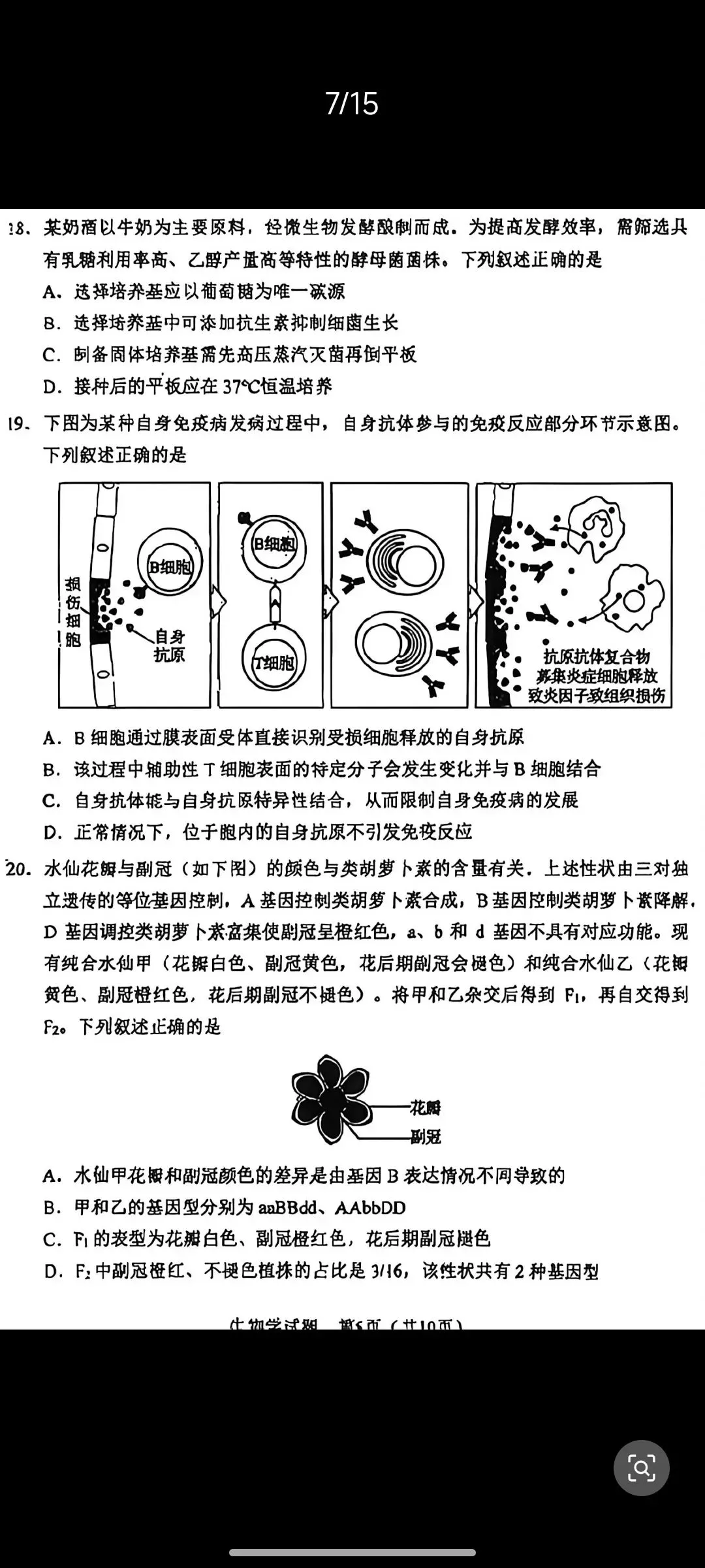 2026新高考生物东北卷黑吉辽蒙卷真题,辽宁吉林黑龙江内蒙古东北四省卷-第5张图片-四季读书网 2026新高考生物东北卷黑吉辽蒙卷真题,辽宁吉林黑龙江内蒙古东北四省卷-第5张图片-四季读书网