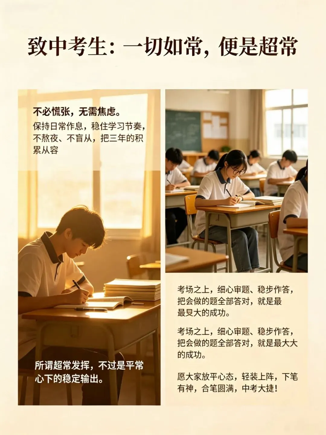 【游中 公告】中考考前心理调适指南-第4张图片-四季读书网 【游中 公告】中考考前心理调适指南-第4张图片-四季读书网