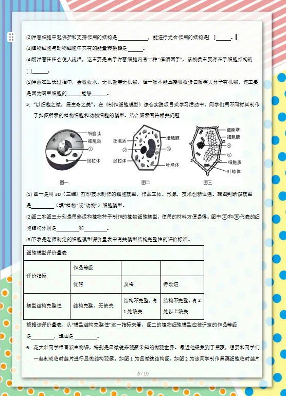 2026中考(会考)生物专项训练,孩子冲刺高分必练,建议打印一份,考试不下90分!-第8张图片-四季读书网