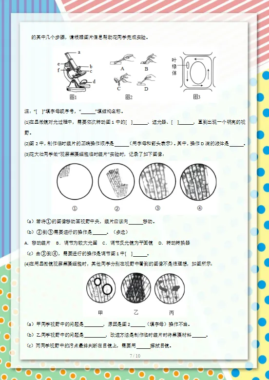 2026中考(会考)生物专项训练,孩子冲刺高分必练,建议打印一份,考试不下90分!-第9张图片-四季读书网