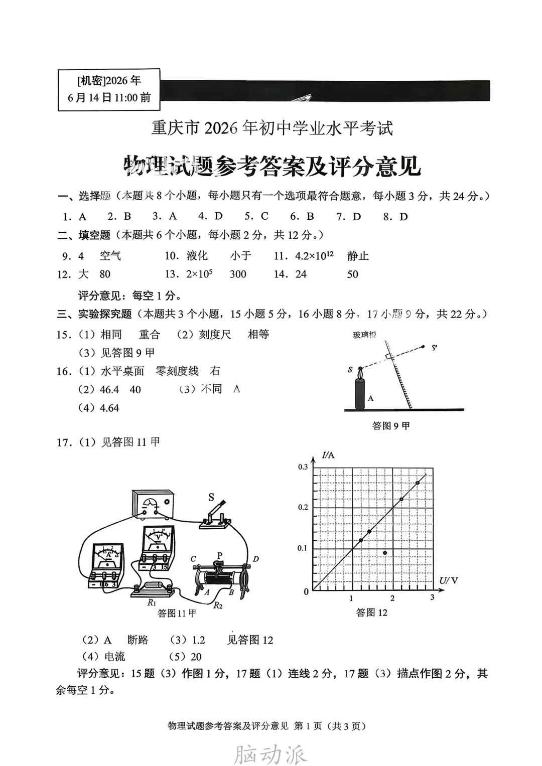 中考物理评分标准-第1张图片-四季读书网