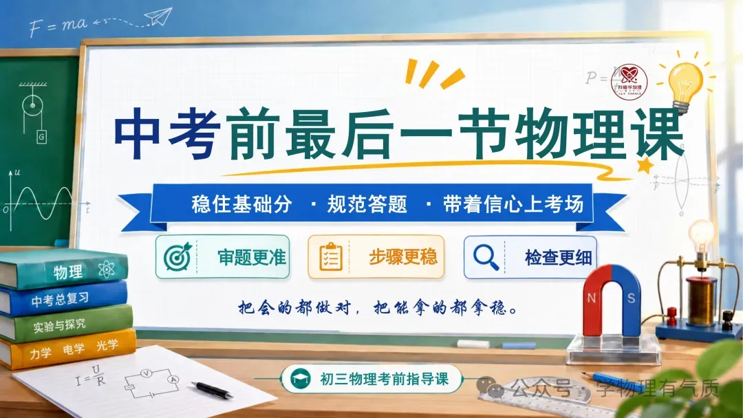 【中考物理】2026 中考物理冲刺指南:易错点・AI 答疑・考前叮嘱-第4张图片-四季读书网 【中考物理】2026 中考物理冲刺指南:易错点・AI 答疑・考前叮嘱-第4张图片-四季读书网