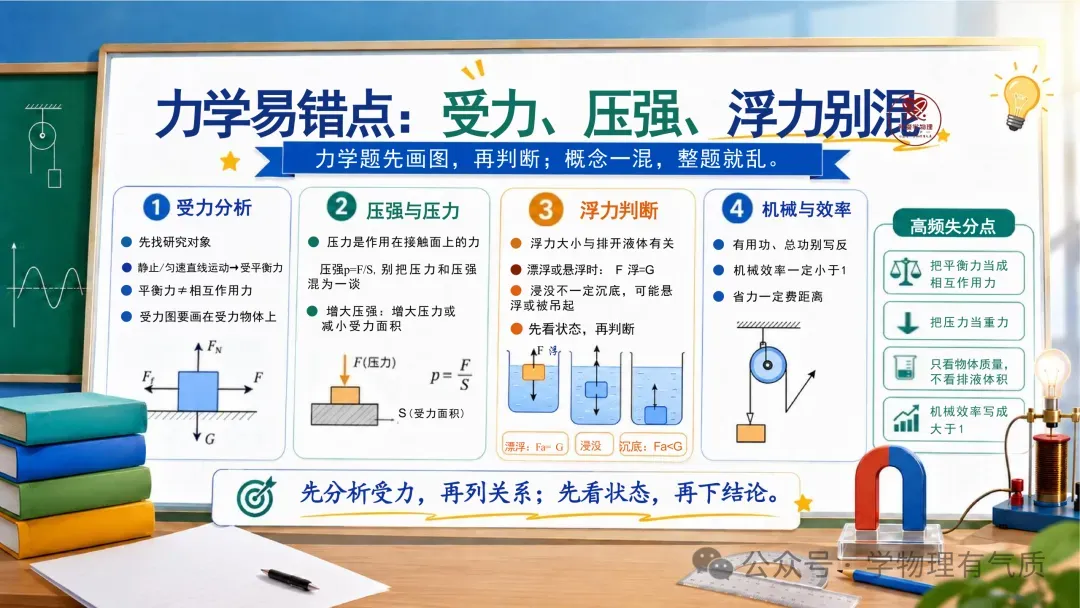 【中考物理】2026 中考物理冲刺指南:易错点・AI 答疑・考前叮嘱-第16张图片-四季读书网 【中考物理】2026 中考物理冲刺指南:易错点・AI 答疑・考前叮嘱-第16张图片-四季读书网