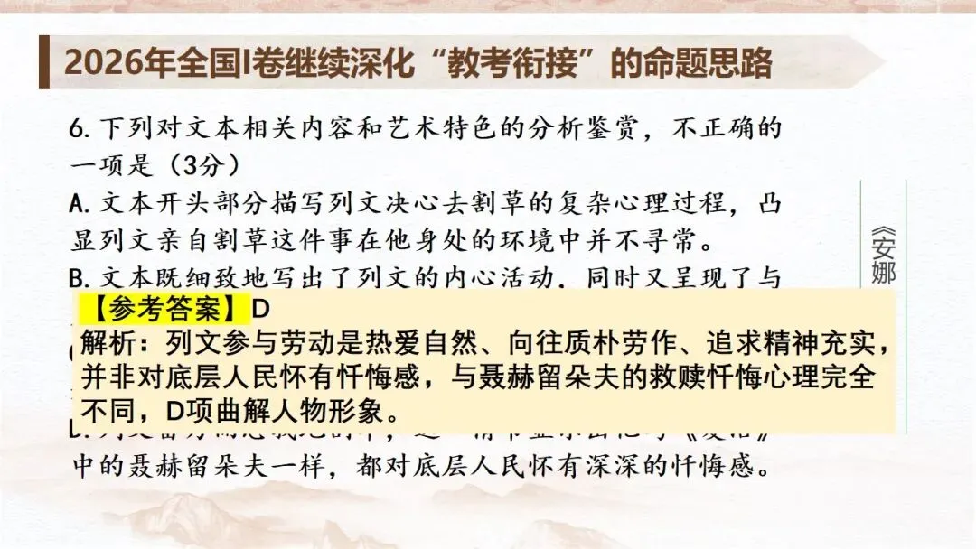 从课文《复活》到高考真题《割草》——以课本为抓手读懂外国小说-第9张图片-四季读书网