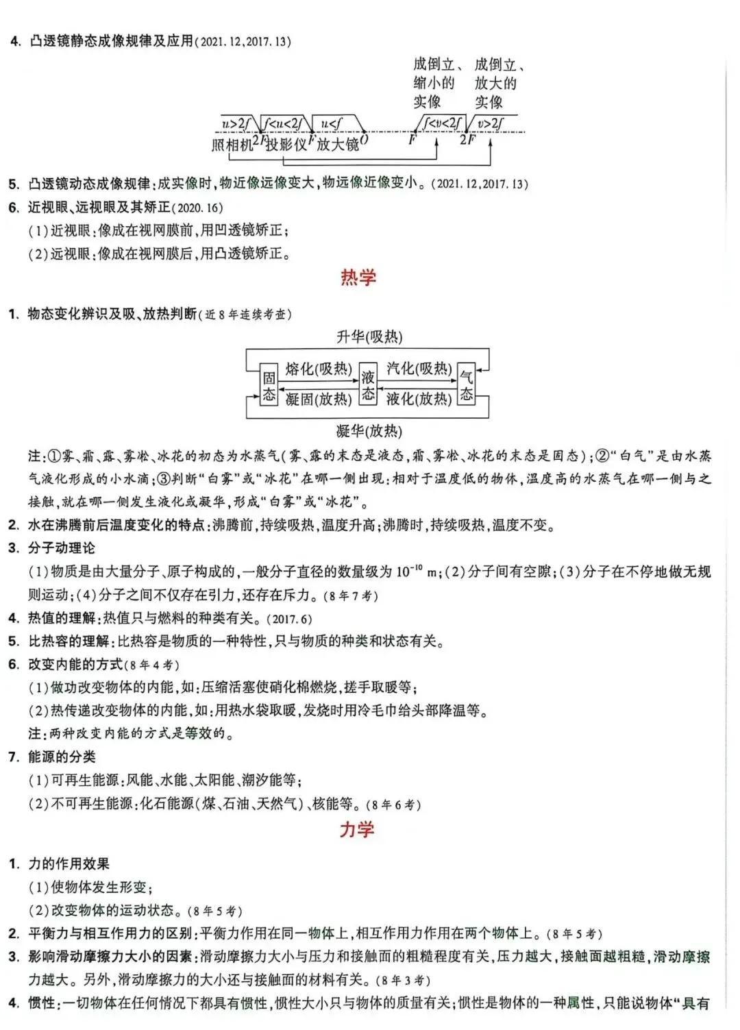 中考物理——物理提分手册与物理必考公式-第3张图片-四季读书网