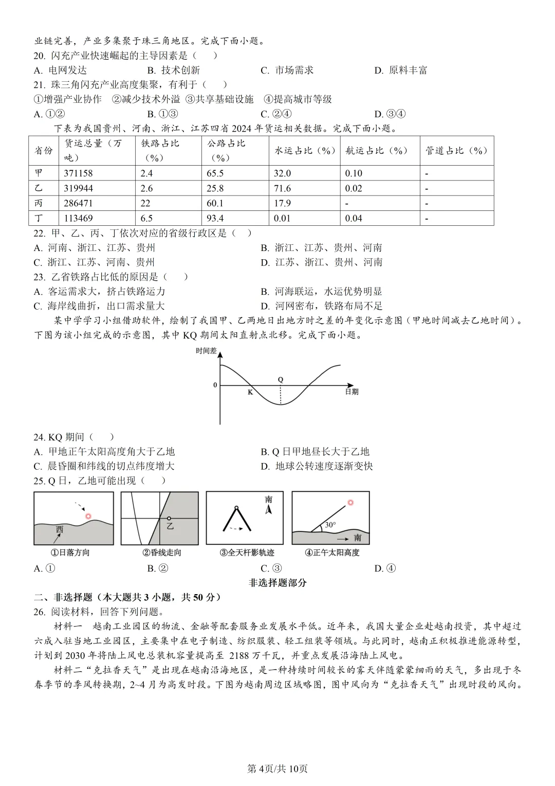 【试卷分享】北斗星盟高二联考·5月【地理·含答案与解析】-第7张图片-四季读书网 【试卷分享】北斗星盟高二联考·5月【地理·含答案与解析】-第7张图片-四季读书网