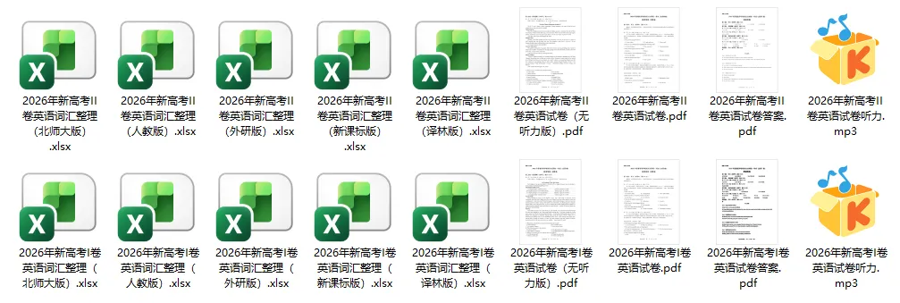 2026年新高考1卷+II卷英语真题、答案及词汇整理-第6张图片-四季读书网