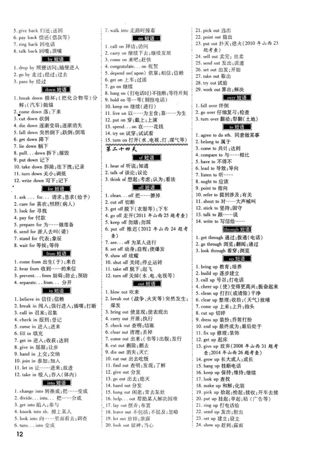 28天分类速记中考英语1600词-第12张图片-四季读书网 28天分类速记中考英语1600词-第12张图片-四季读书网