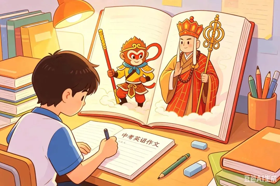 中考英语作文全员写《西游记》,稳分但拿不到高分-第1张图片-四季读书网