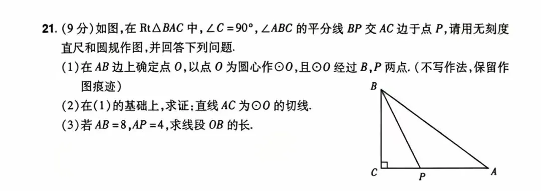 中考数学考前专训……基础函数与圆-第10张图片-四季读书网