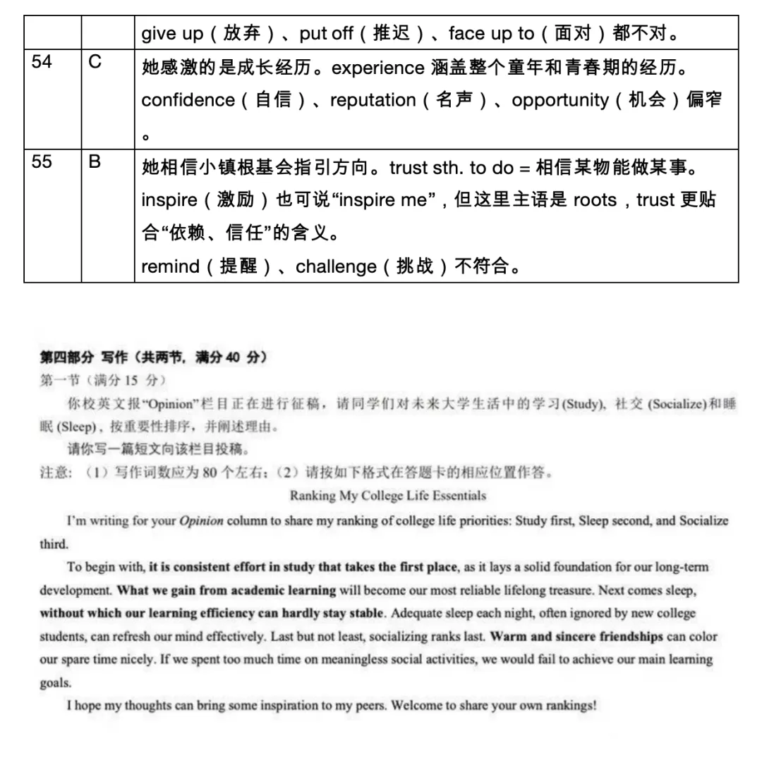 2026年武汉市高考英语试卷分析-第15张图片-四季读书网