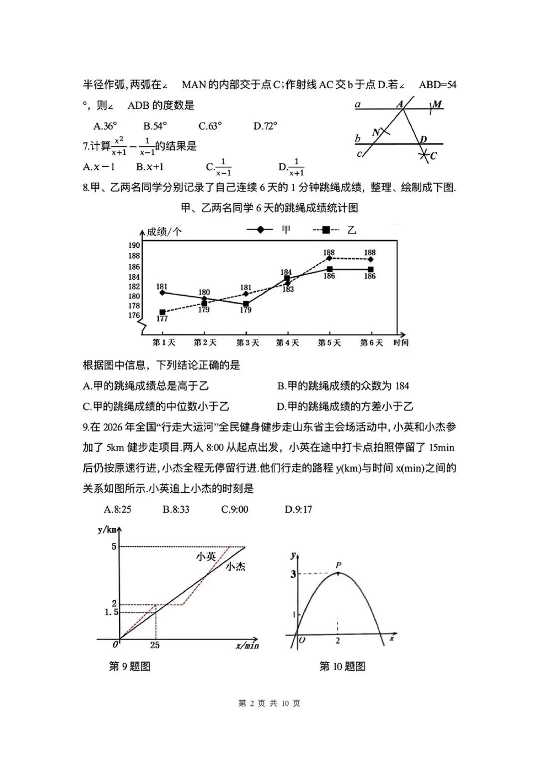 山东、安徽、成都、重庆等2026年中考试题及答案-第2张图片-四季读书网 山东、安徽、成都、重庆等2026年中考试题及答案-第2张图片-四季读书网