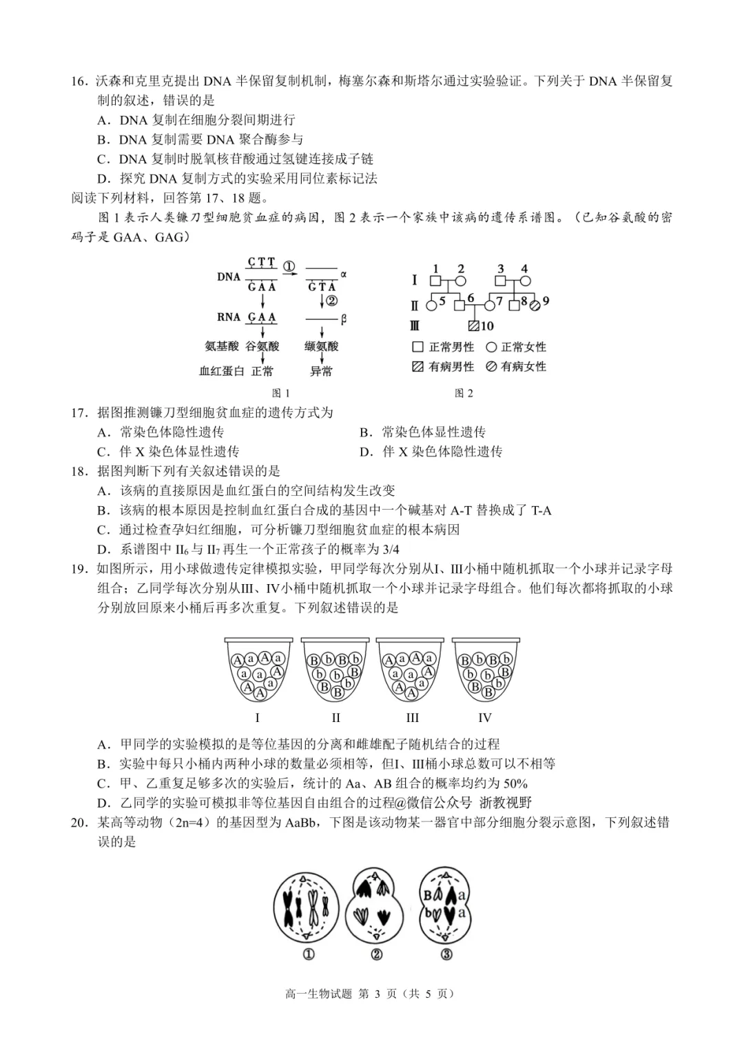 学考模拟|浙江省县域教研联盟2026年5月学业水平模拟考试高一试题及答案(内含下载链接)-第30张图片-四季读书网 学考模拟|浙江省县域教研联盟2026年5月学业水平模拟考试高一试题及答案(内含下载链接)-第30张图片-四季读书网
