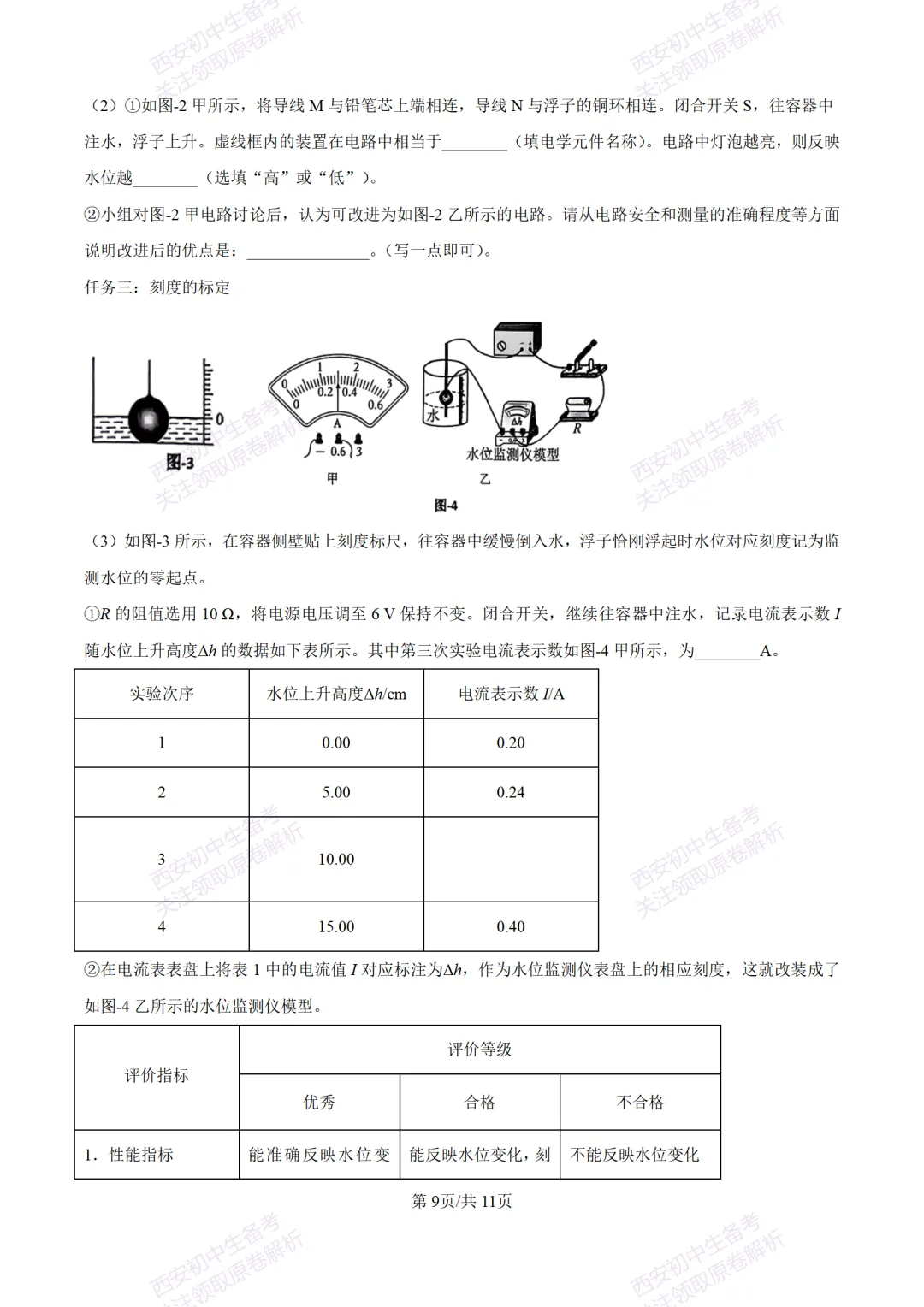 陕西中考必做!西安2026中考模拟:【交大附中】九年级六模考试【物理】含答案,免费下载-第15张图片-四季读书网