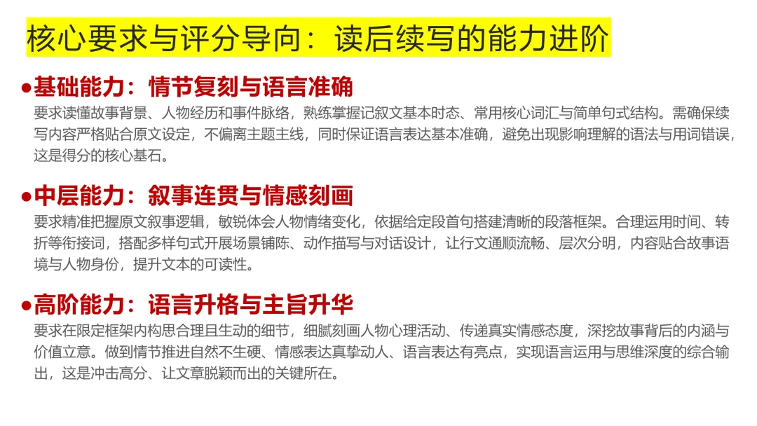 2026年高考英语全国一卷读后续写真题精讲-第5张图片-四季读书网