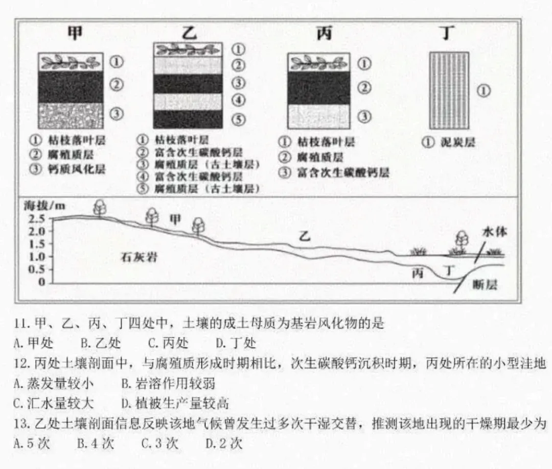 第一期|2026 山东高考地理真题深度解析(选择题 1-15 题)-第7张图片-四季读书网 第一期|2026 山东高考地理真题深度解析(选择题 1-15 题)-第7张图片-四季读书网