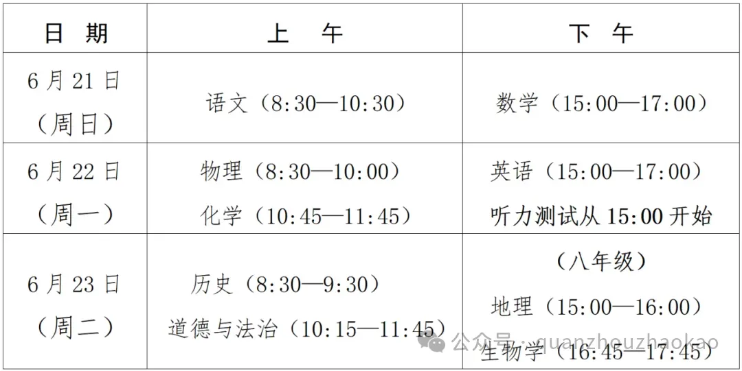 21日开考!晋江23个中考考点公布!-第3张图片-四季读书网 21日开考!晋江23个中考考点公布!-第3张图片-四季读书网
