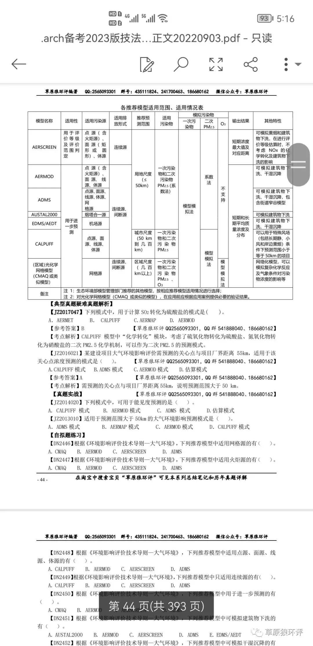 草原狼环评总结笔记和历年真题解析集简介-第9张图片-四季读书网 草原狼环评总结笔记和历年真题解析集简介-第9张图片-四季读书网
