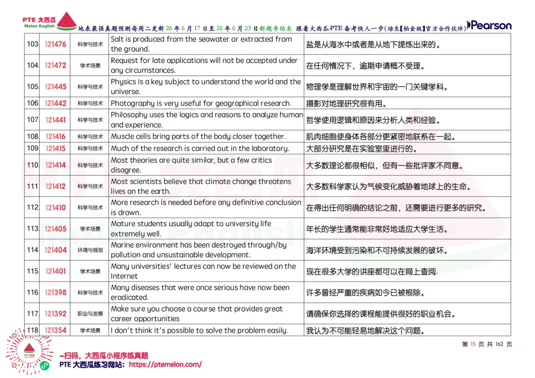 WFD开始大幅删减!【PTE巨准真题预测】26年6月17日至6月23日|WFD删减6句,新增1题,更新1题细节!-第24张图片-四季读书网
