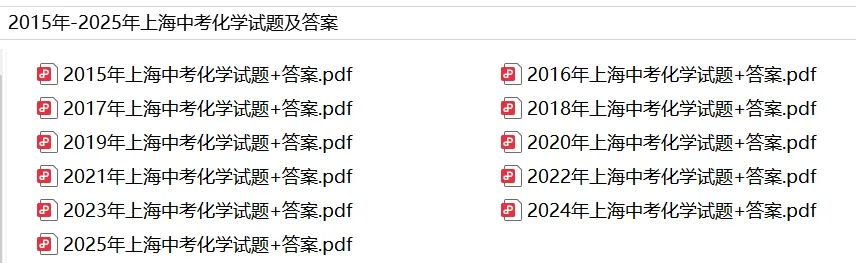 2015-2025年上海中考化学真题及答案汇总-第2张图片-四季读书网 2015-2025年上海中考化学真题及答案汇总-第2张图片-四季读书网