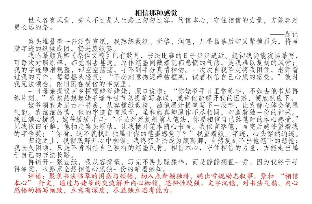 中考模拟考场佳作赏析(二)-第12张图片-四季读书网
