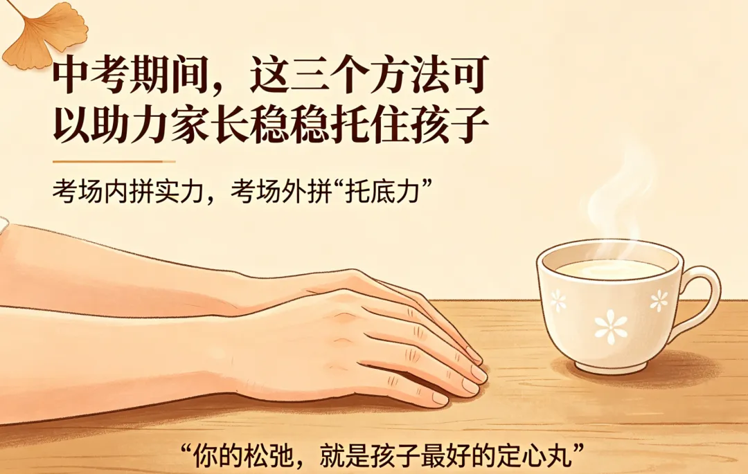 中考期间,这三个方法可以助力家长稳稳托住孩子| 用行为心理学给孩子最稳的靠山-第1张图片-四季读书网
