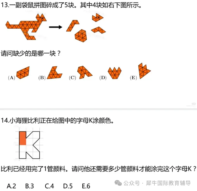 2026年袋鼠数学LevelA-B真题领取免费领取!-第8张图片-四季读书网 2026年袋鼠数学LevelA-B真题领取免费领取!-第8张图片-四季读书网