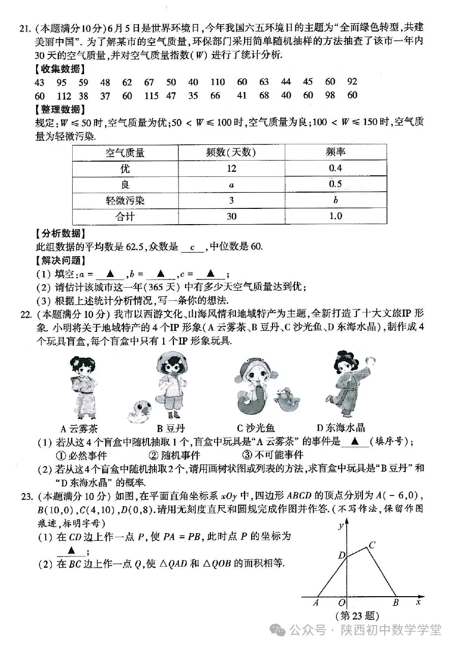 【中考2026】连云港真题含答案-第3张图片-四季读书网 【中考2026】连云港真题含答案-第3张图片-四季读书网