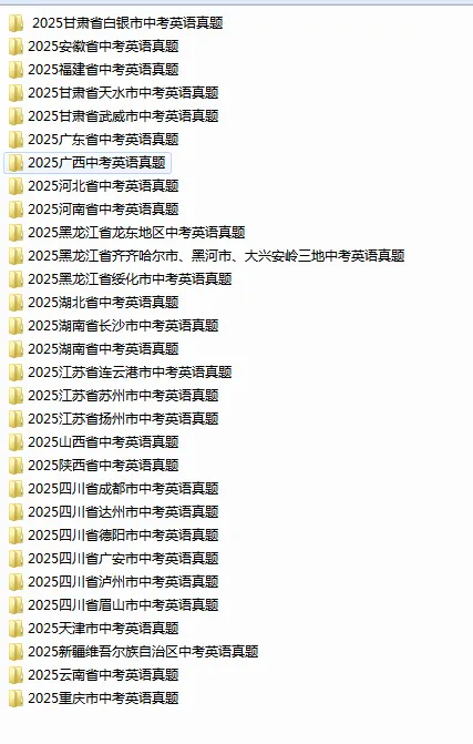 2025年全国各地中考英语真题合集-第1张图片-四季读书网