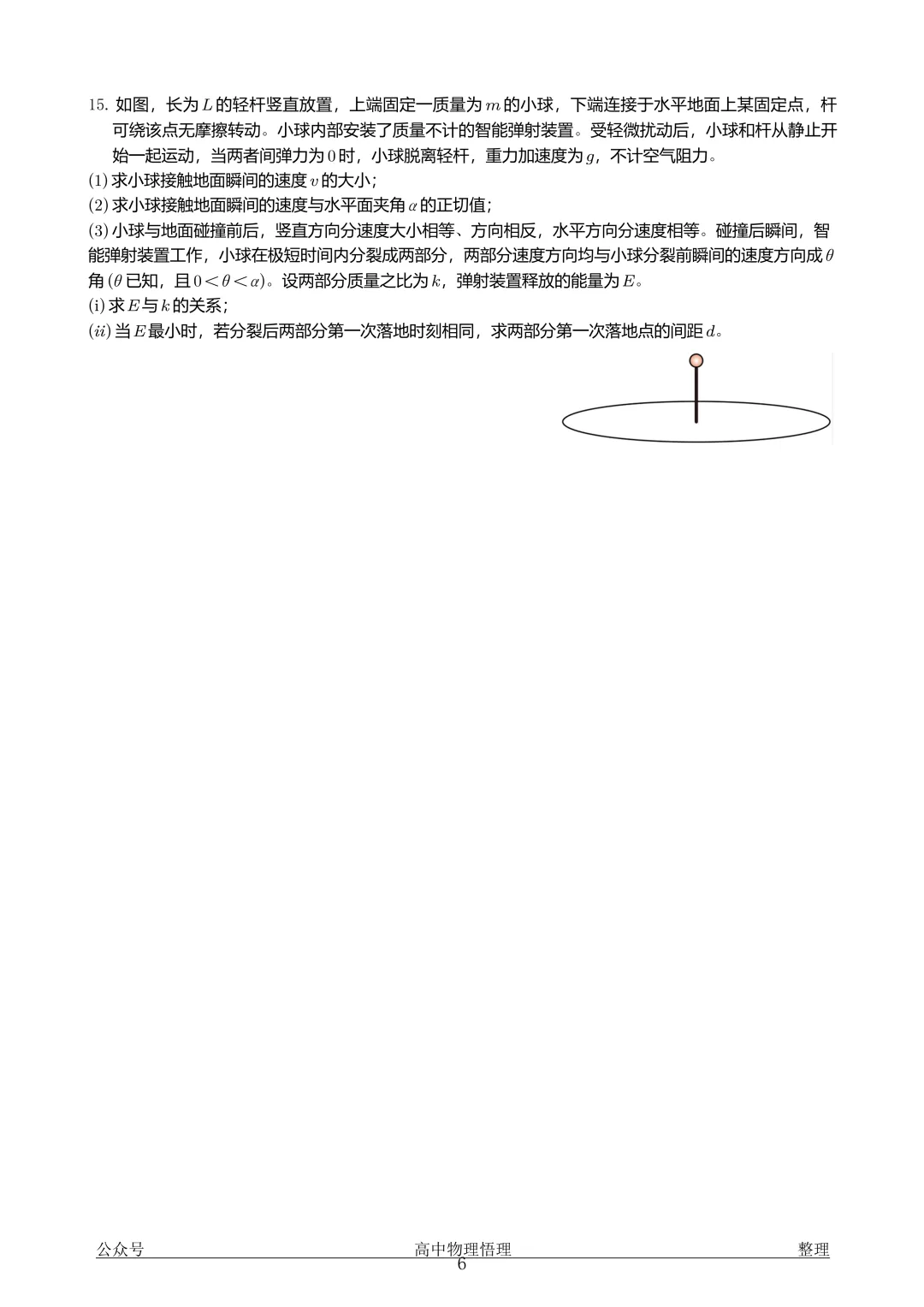 【高考试卷】2026年高考湖南卷物理高考真题(精校版)-第6张图片-四季读书网