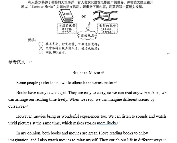 【雏鹰典藏】最新!2026中考英语作文真题-第20张图片-四季读书网 【雏鹰典藏】最新!2026中考英语作文真题-第20张图片-四季读书网