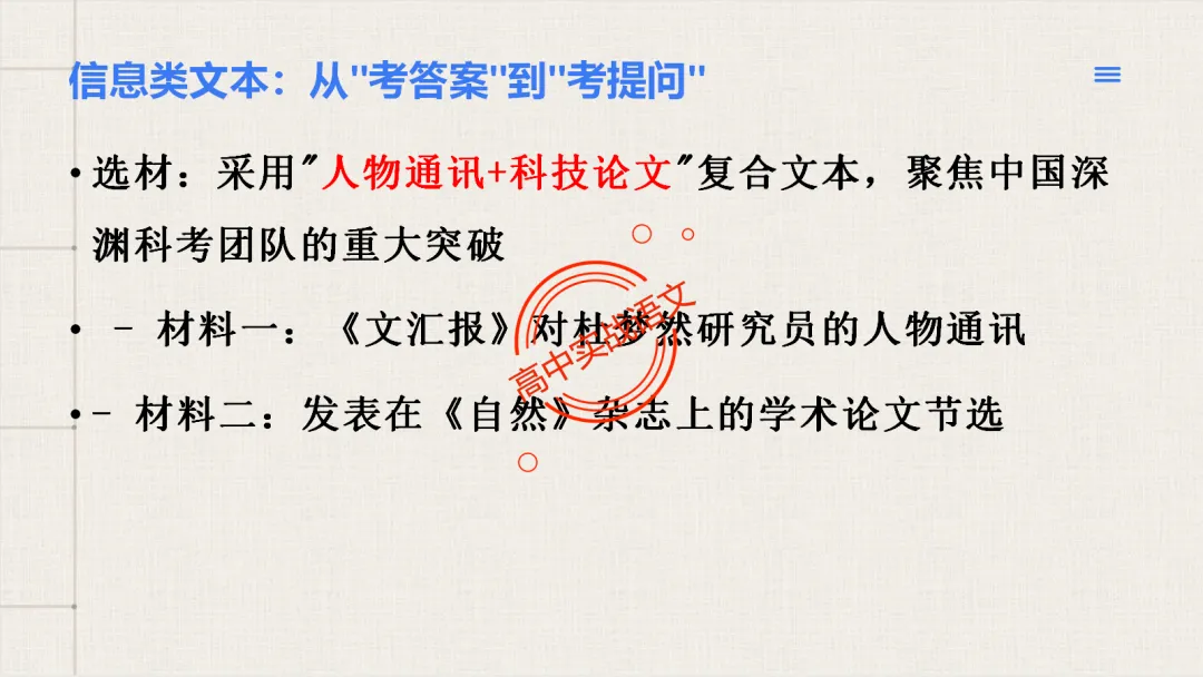 【试卷评析】2026高考语文全国一卷试卷评析【吃透真题,找准方向】-第24张图片-四季读书网 【试卷评析】2026高考语文全国一卷试卷评析【吃透真题,找准方向】-第24张图片-四季读书网
