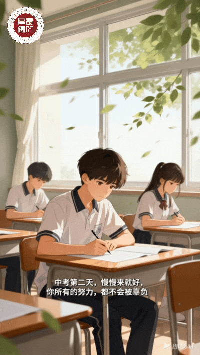 【通高附中|校园动态】中考第二日,从容应考,稳步前行!-第3张图片-四季读书网