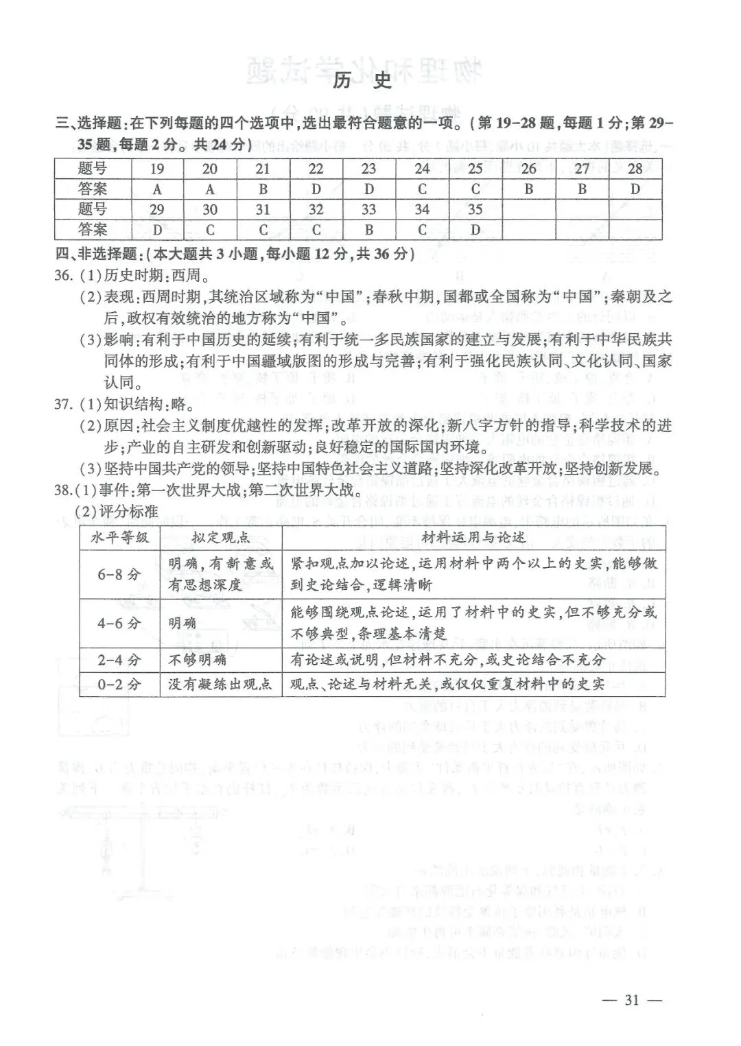 【中考信息】2026年中考各科试题与参考答案来啦!-第32张图片-四季读书网 【中考信息】2026年中考各科试题与参考答案来啦!-第32张图片-四季读书网