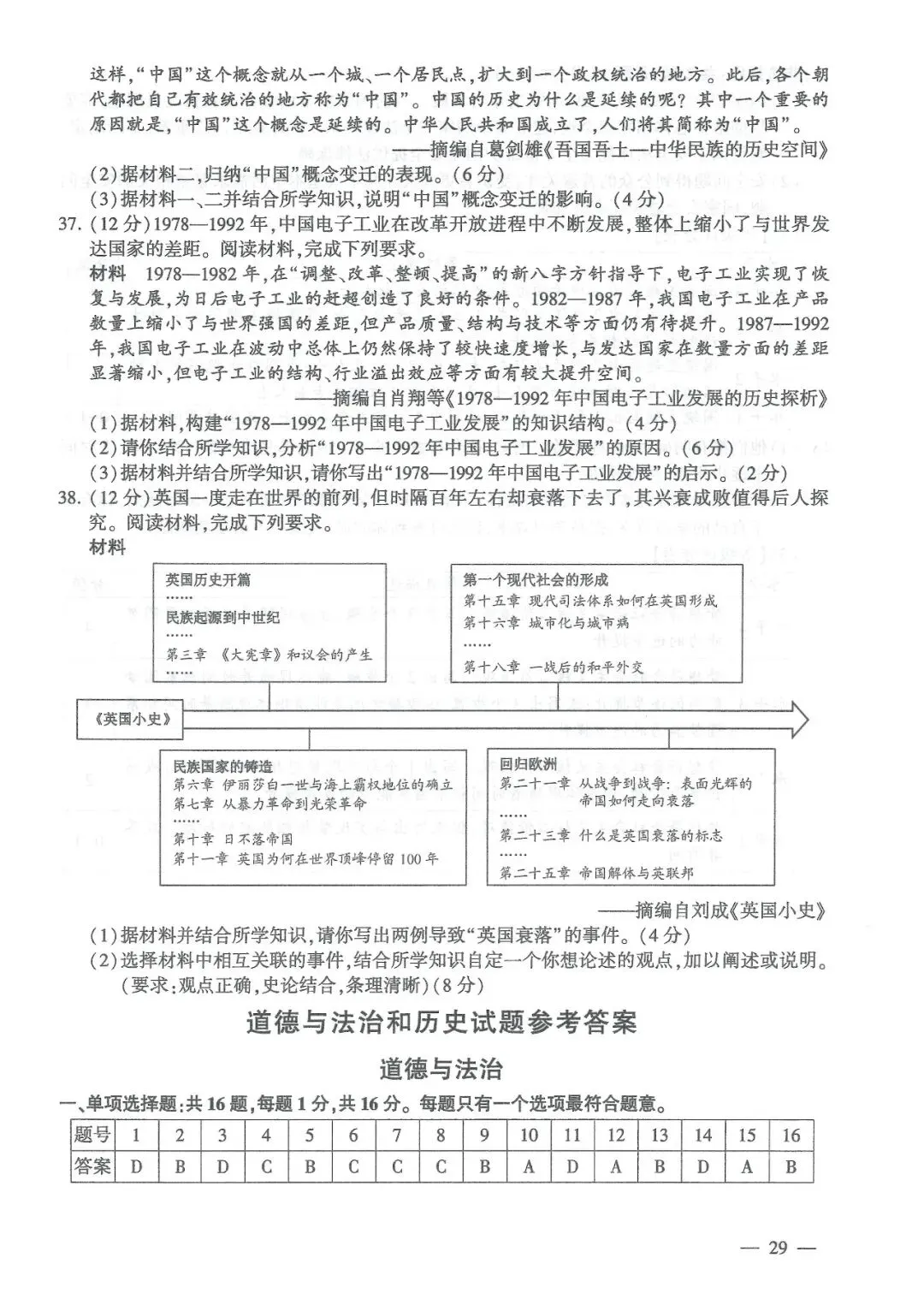 真题速递 | 连云港市2026年初中学业水平考试试题与参考答案-第30张图片-四季读书网