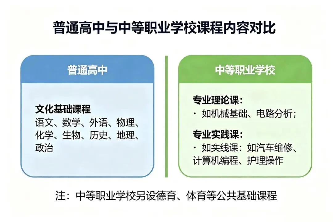 中考分流不踩坑!普高VS中职,根本不是优劣之分,是赛道不同-第3张图片-四季读书网 中考分流不踩坑!普高VS中职,根本不是优劣之分,是赛道不同-第3张图片-四季读书网
