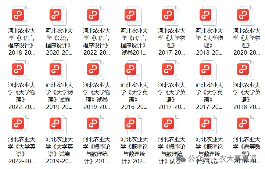 河北农业大学历年期中期末真题来了~-第3张图片-四季读书网