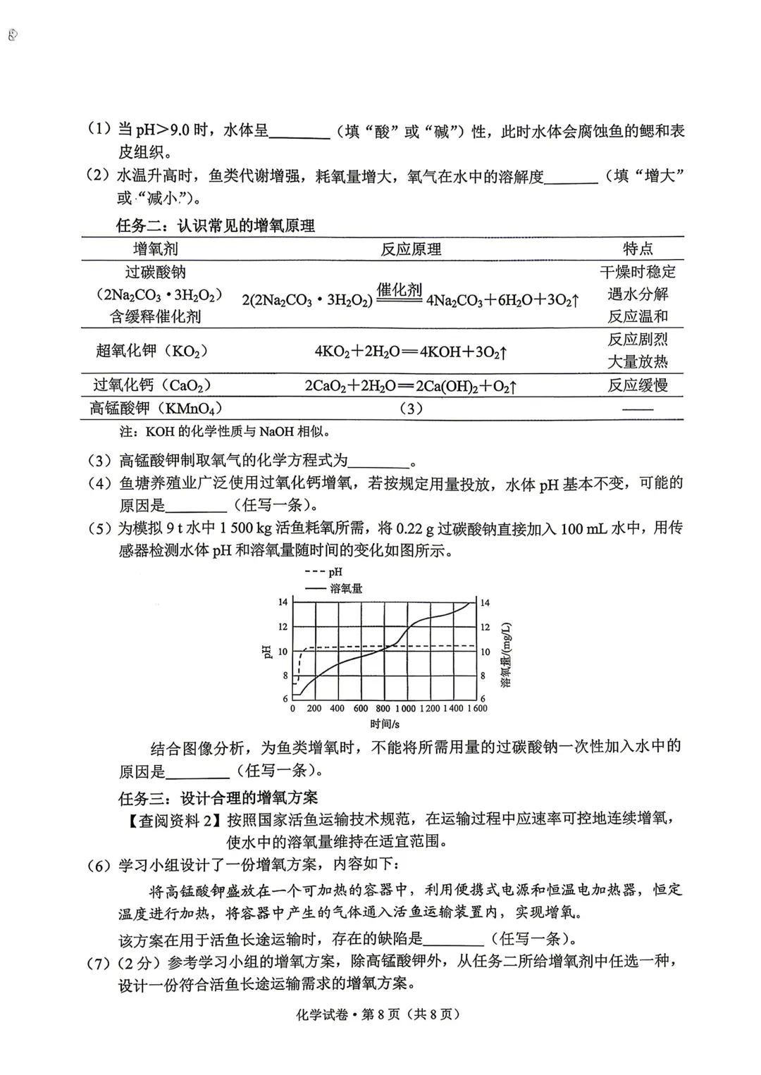 2026云南中考化学试卷-第8张图片-四季读书网