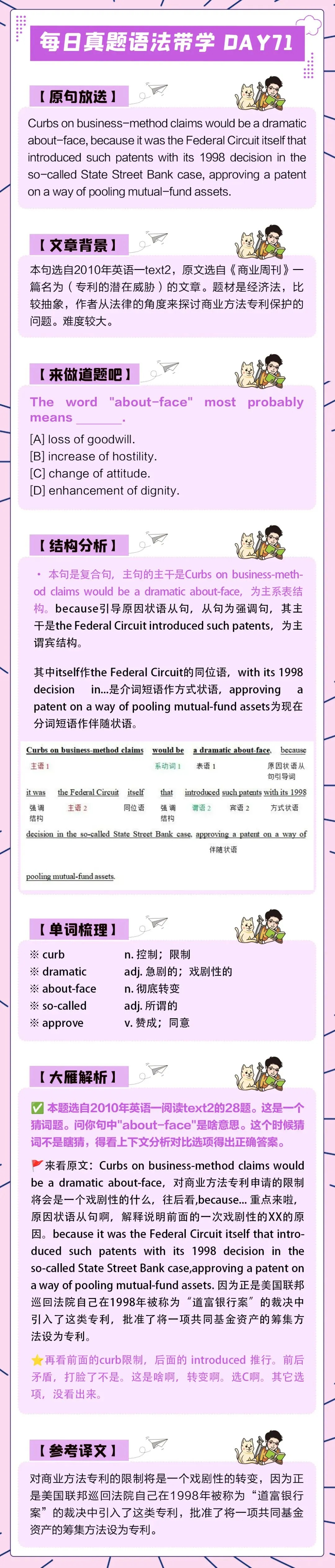 晓艳考研真题语法带学DAY71!凛冬散尽,星河长明.-第4张图片-四季读书网