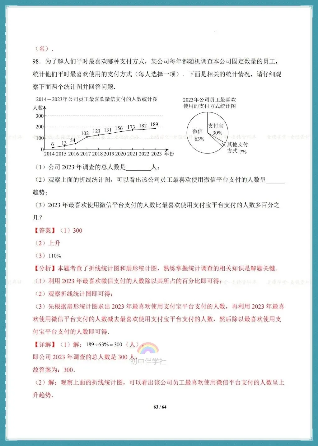 初一七年级下册数学(人教版)期末复习《真题百炼通关》,含98题31大常考题型!-第17张图片-四季读书网 初一七年级下册数学(人教版)期末复习《真题百炼通关》,含98题31大常考题型!-第17张图片-四季读书网