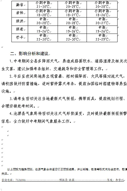 2026年中考期间天气趋势预报-第2张图片-四季读书网