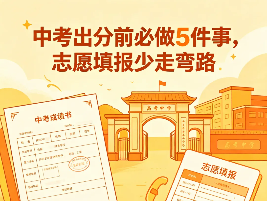 中考出分前必做 5 件事,志愿填报少走弯路|江安初三家长提前准备,出分不慌乱-第1张图片-四季读书网 中考出分前必做 5 件事,志愿填报少走弯路|江安初三家长提前准备,出分不慌乱-第1张图片-四季读书网