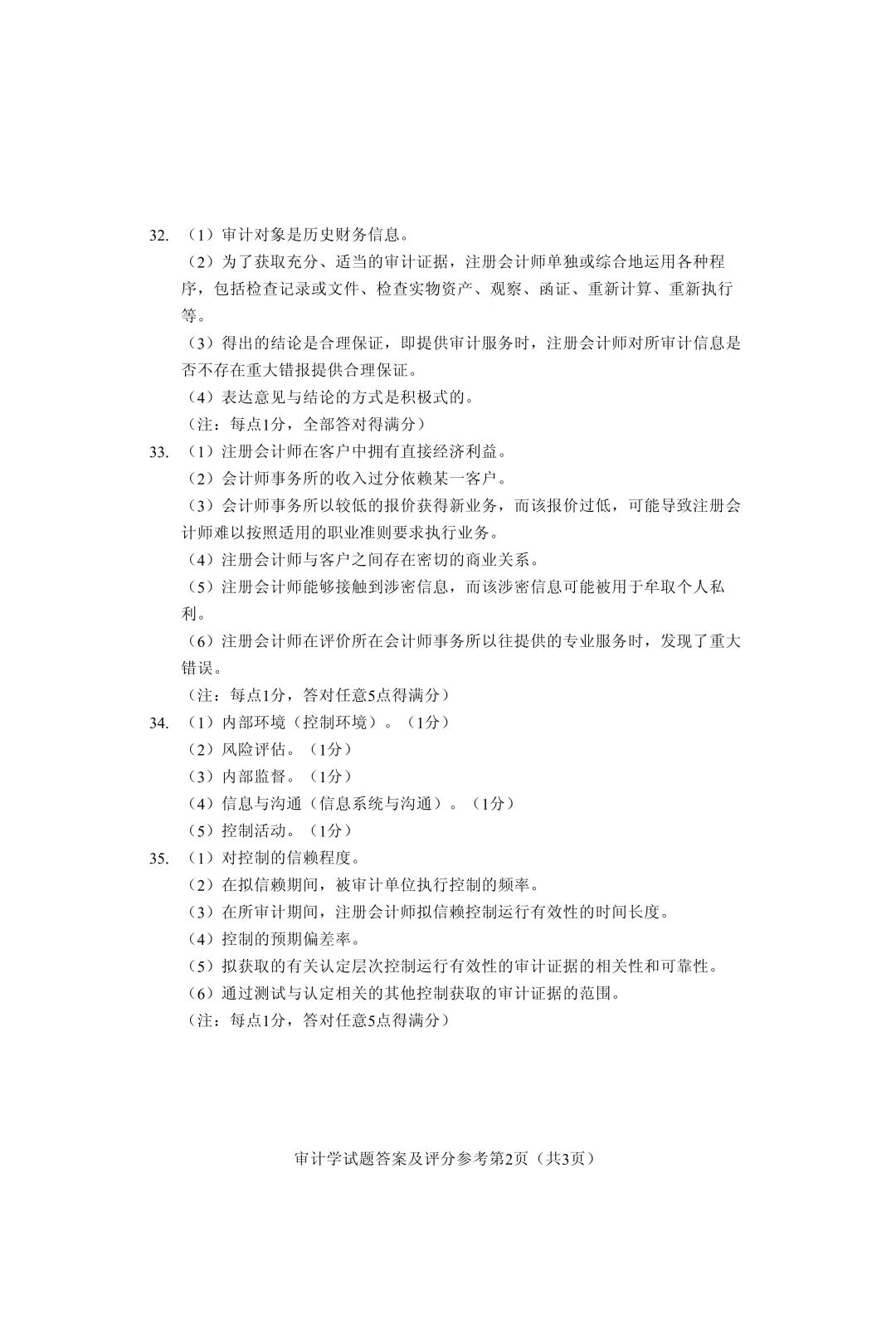 自考真题—2026年4月《00160 审计学》-第8张图片-四季读书网