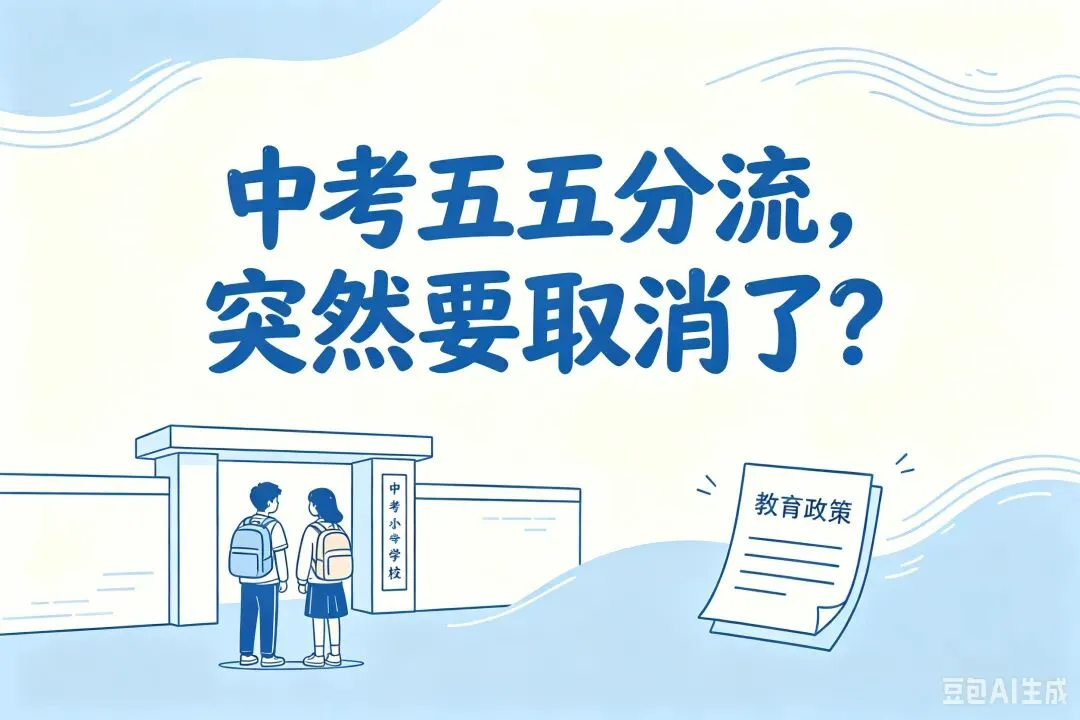 中考五五分流,突然要取消了?-第1张图片-四季读书网