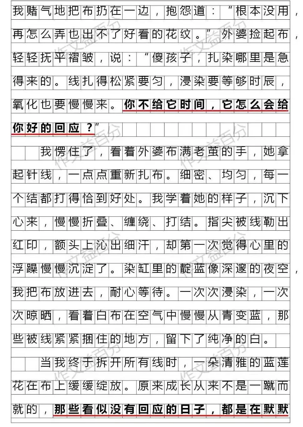【2026中考真题·同题作文】云南中考真题:回应 | 传统文化+成长类 | 扎染 | 作文素材 |-第2张图片-四季读书网