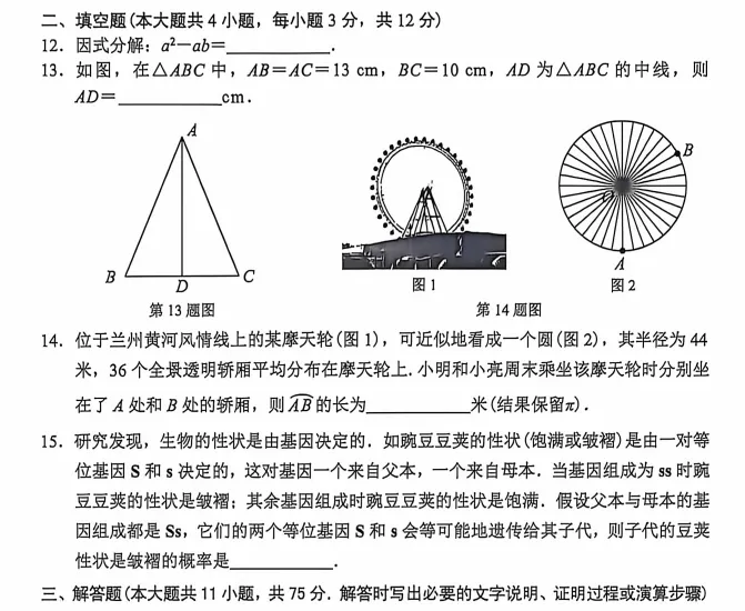 2026中考数学真模拟-第6张图片-四季读书网