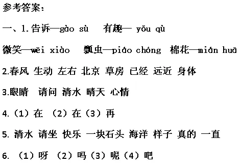 刚考完的真题:一年级语文下册期末测试卷,题型很好!-第26张图片-四季读书网 刚考完的真题:一年级语文下册期末测试卷,题型很好!-第26张图片-四季读书网