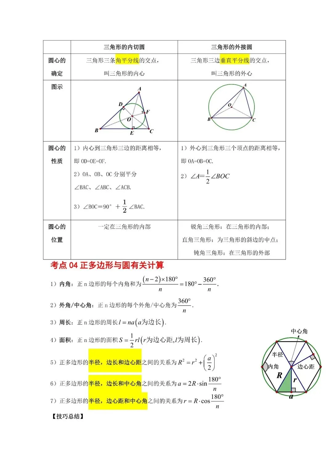 中考数学核心・高频点速查-第28张图片-四季读书网