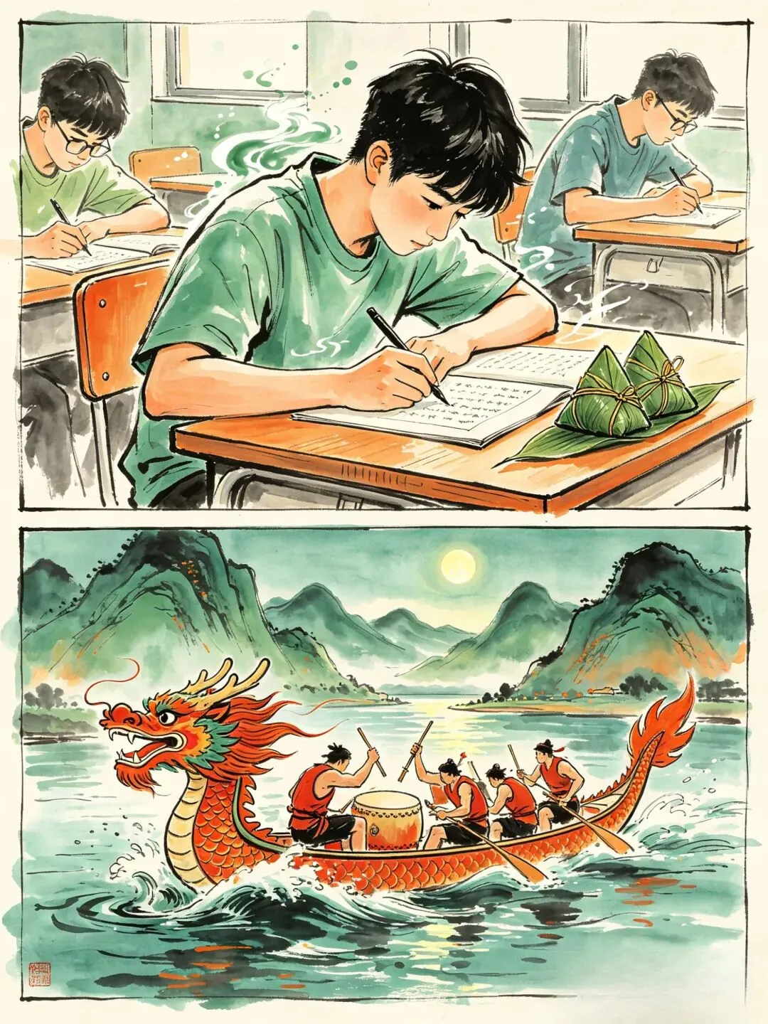 中考遇到端午 为青春喝彩-第2张图片-四季读书网 中考遇到端午 为青春喝彩-第2张图片-四季读书网